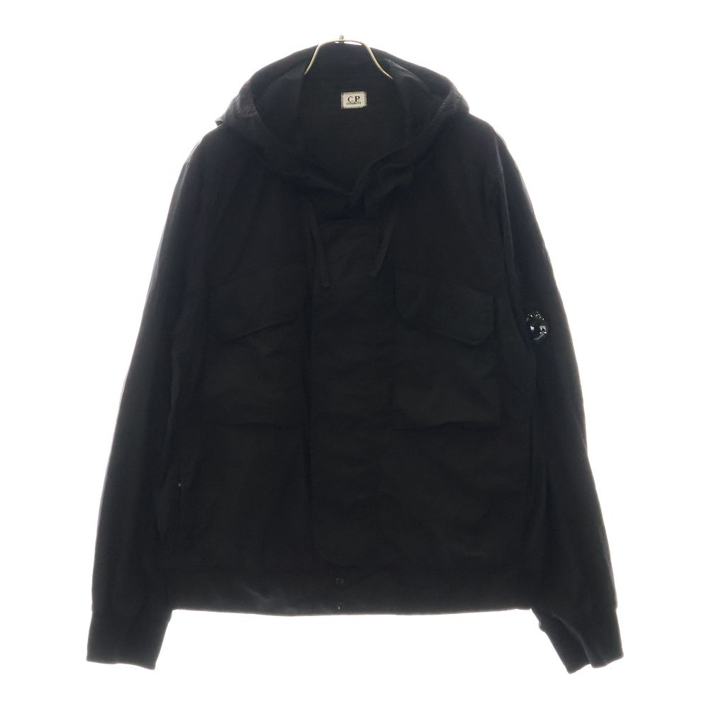 C.P. Company(シーピーカンパニー) Chrome-R Hooded Lens Jacket ジップアップ ナイロンジャケット ブルゾン ブラック
