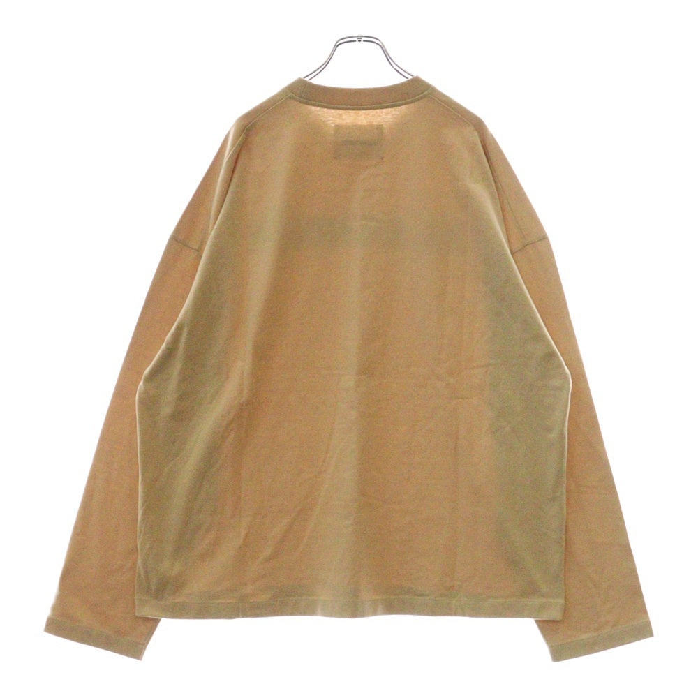 JIL SANDER(ジルサンダー) ロゴプリント クルーネックロングスリーブ 長袖Tシャツ ベージュ J22GC0136 J20215