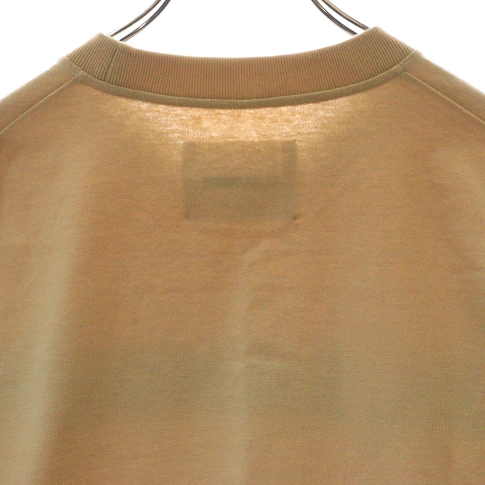 JIL SANDER(ジルサンダー) ロゴプリント クルーネックロングスリーブ 長袖Tシャツ ベージュ J22GC0136 J20215