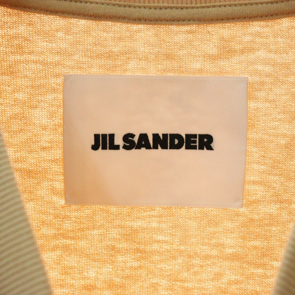 JIL SANDER(ジルサンダー) ロゴプリント クルーネックロングスリーブ 長袖Tシャツ ベージュ J22GC0136 J20215