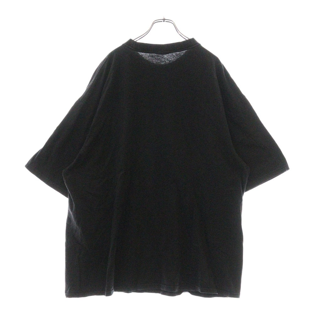 VINTAGE(ヴィンテージ) 00s フロントプリント ラップ 半袖Tシャツ ブラック