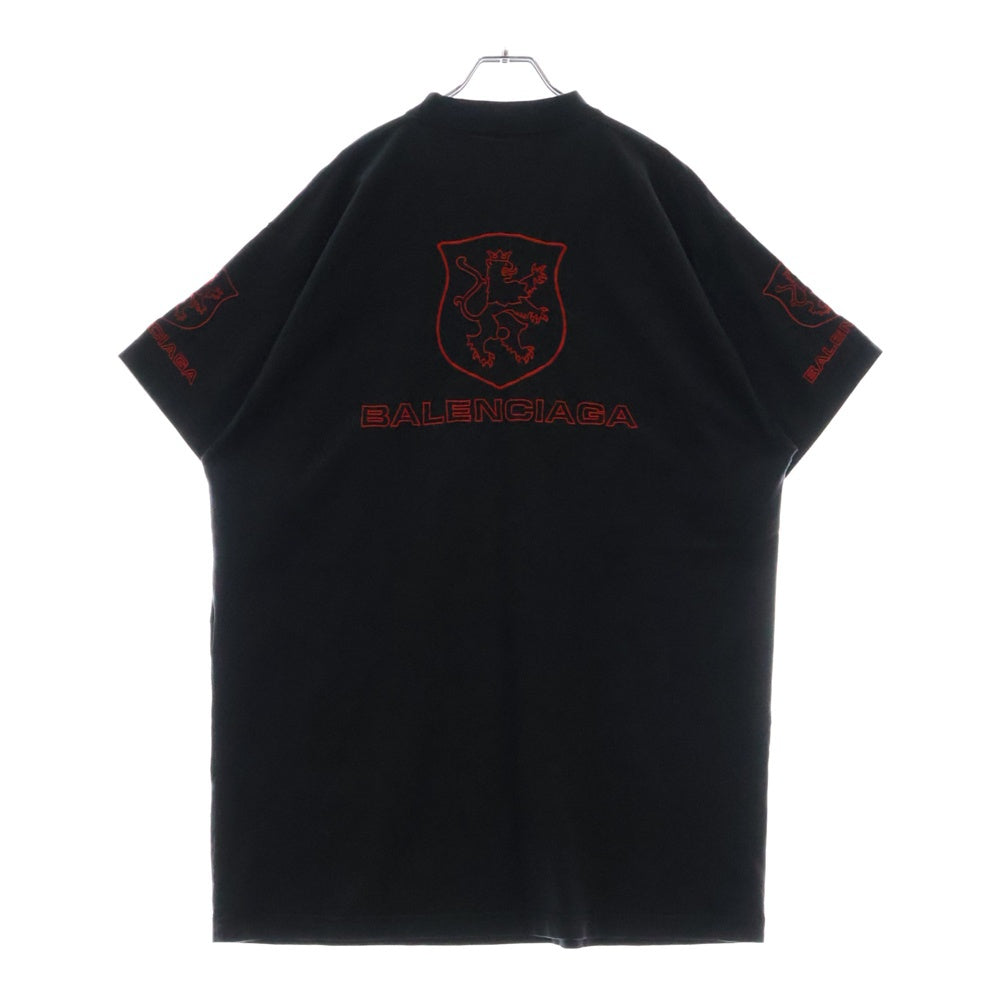 BALENCIAGA(バレンシアガ) LION CLUB Tee ライオンクラブ 半袖Tシャツ ブラック 787349 TRVR9