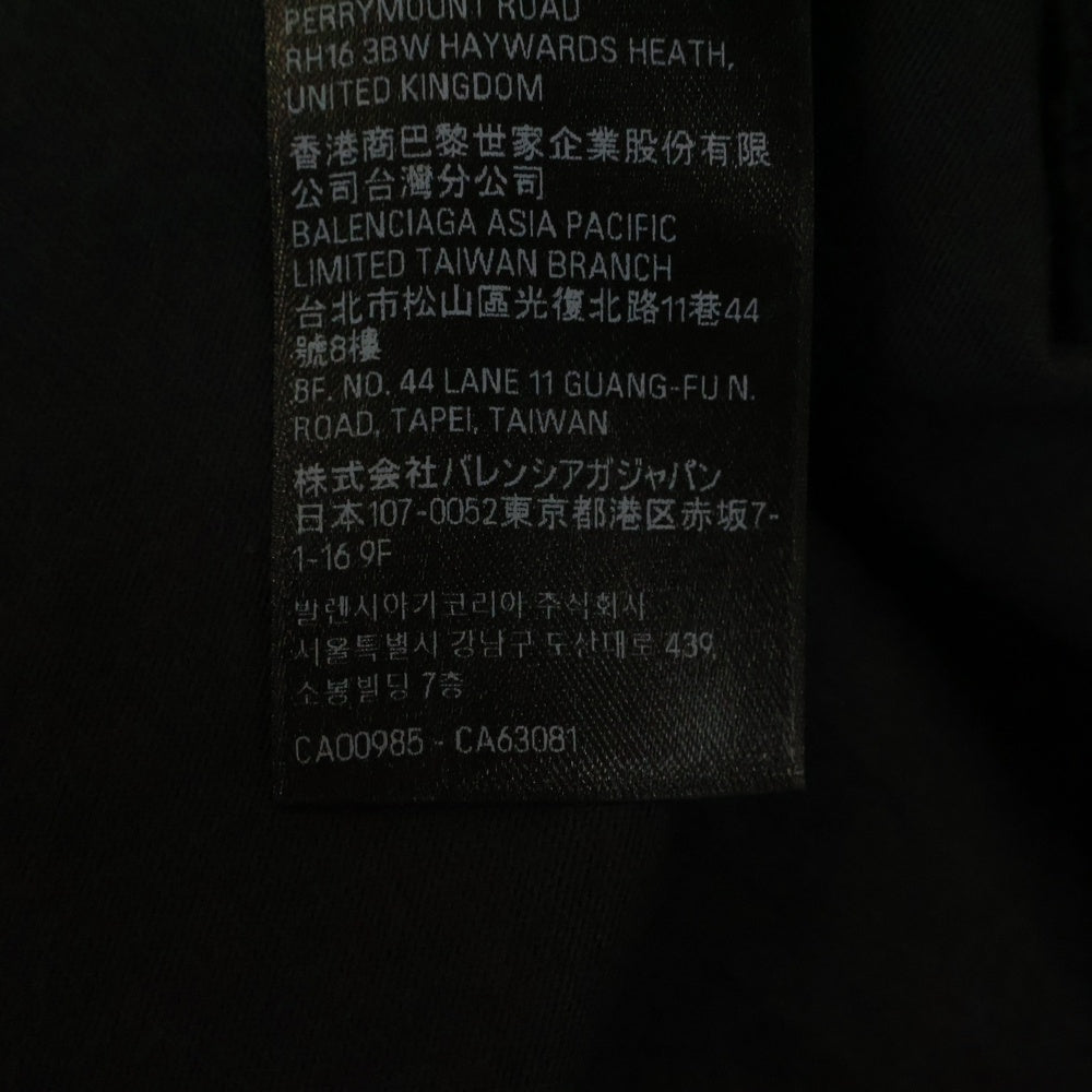 BALENCIAGA(バレンシアガ) LION CLUB Tee ライオンクラブ 半袖Tシャツ ブラック 787349 TRVR9