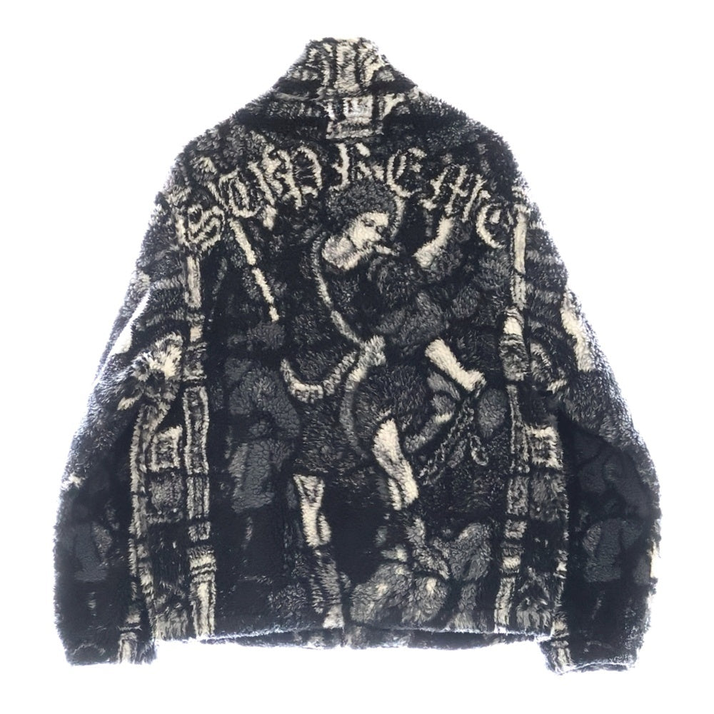 SUPREME(シュプリーム) 21SS Saint Michael Fleece Jacket セント ミカエル ジップアップ フリース ジャケット ブラック