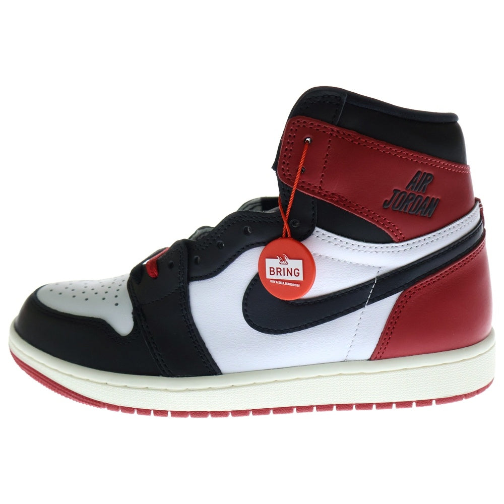 NIKE(ナイキ) AIR JORDAN 1 RETRO HIGH OG DZ5485-106 エアジョーダン1ブラックトゥリイマジンド ハイカットスニーカー ホワイト/ブラック/レッド US9/27cm