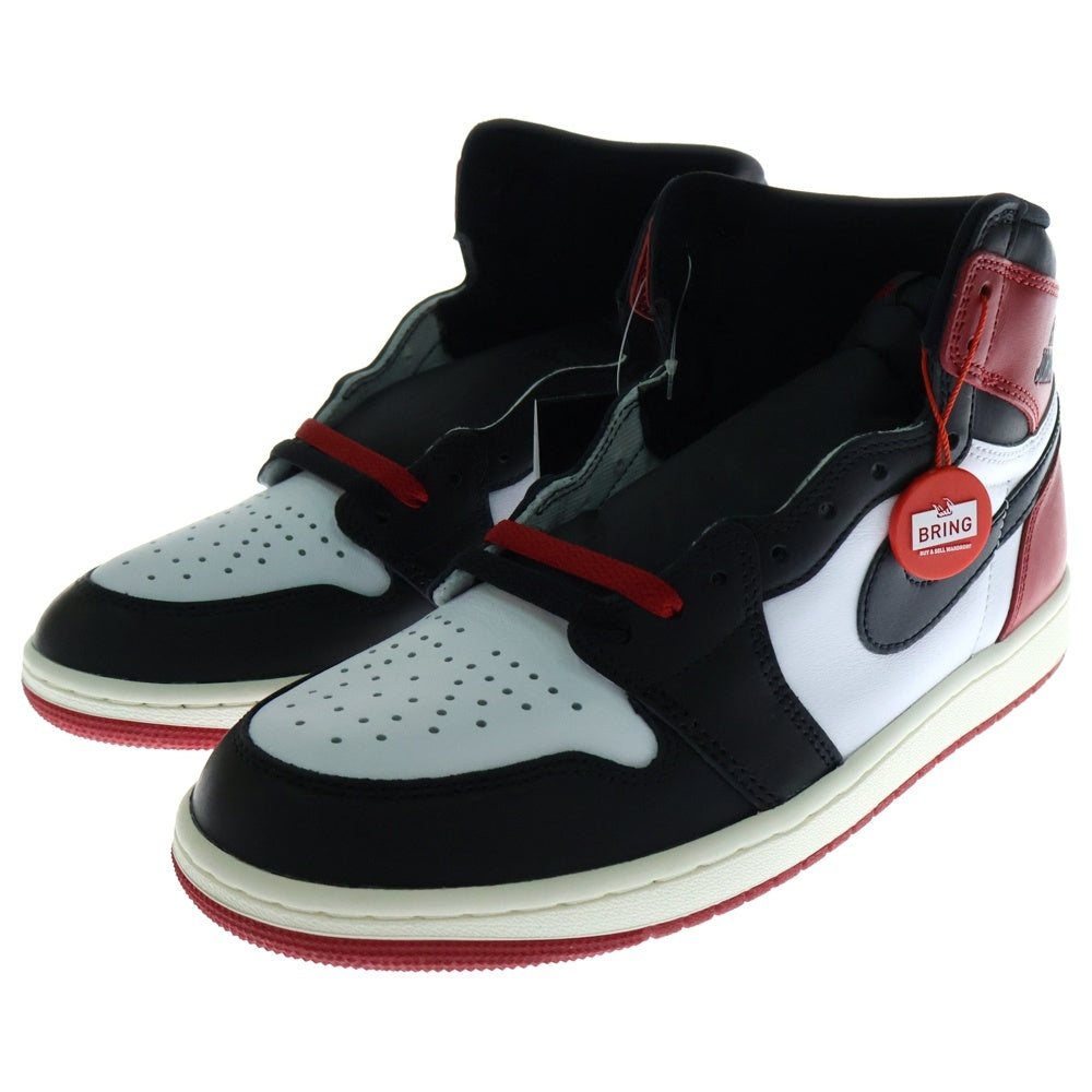 NIKE(ナイキ) AIR JORDAN 1 RETRO HIGH OG DZ5485-106 エアジョーダン1ブラックトゥリイマジンド ハイカットスニーカー ホワイト/ブラック/レッド US9/27cm