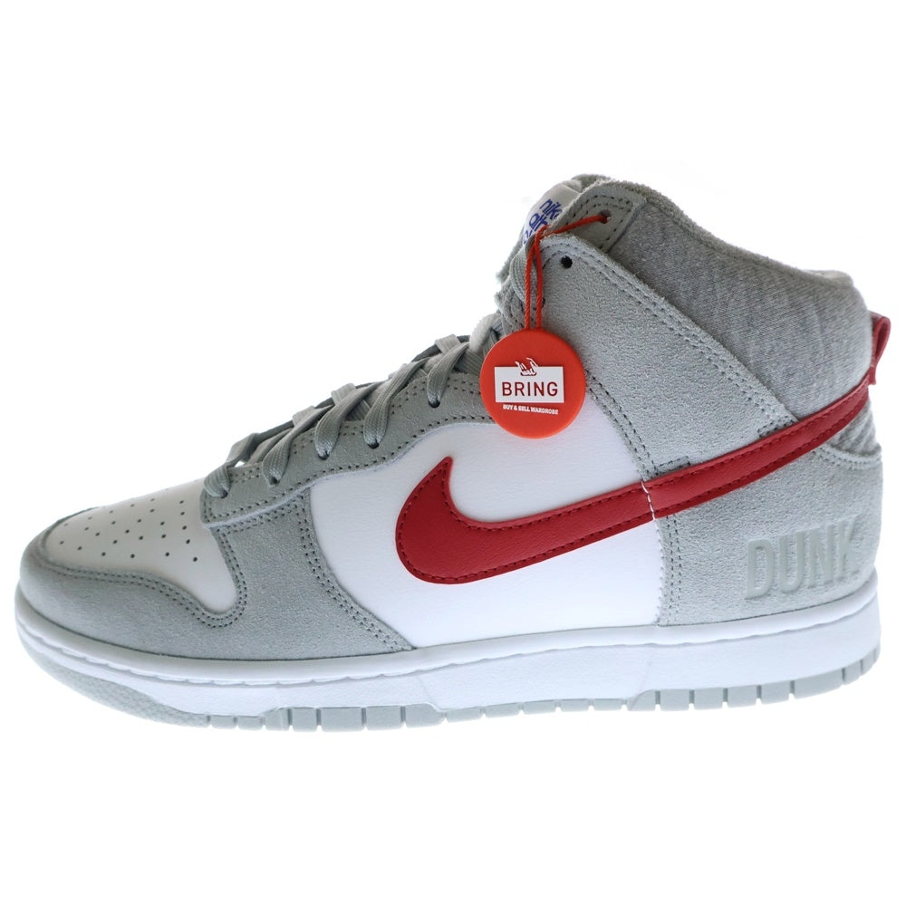 NIKE(ナイキ) DUNK HIGH Athletic Club ダンク アスレチッククラブ ハイカットスニーカー グレー/レッド US9/27cm DJ6152-001