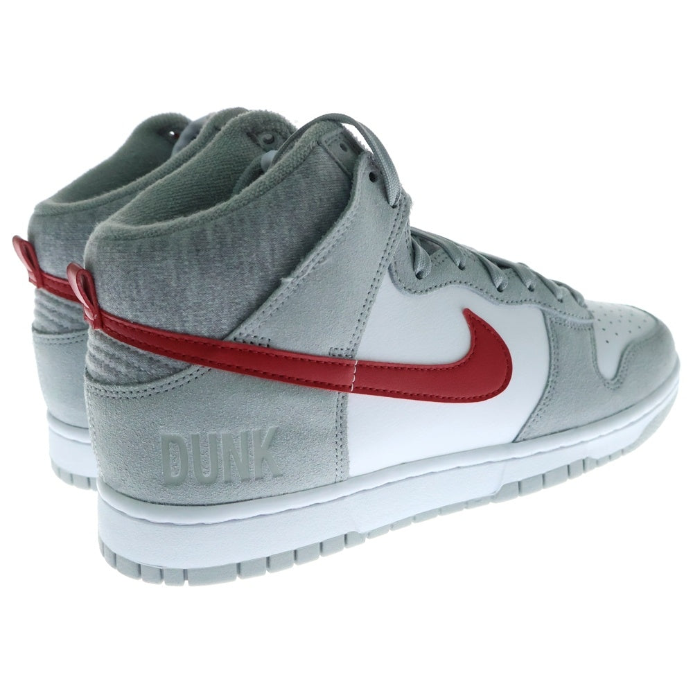 NIKE(ナイキ) DUNK HIGH Athletic Club ダンク アスレチッククラブ ハイカットスニーカー グレー/レッド US9/27cm DJ6152-001