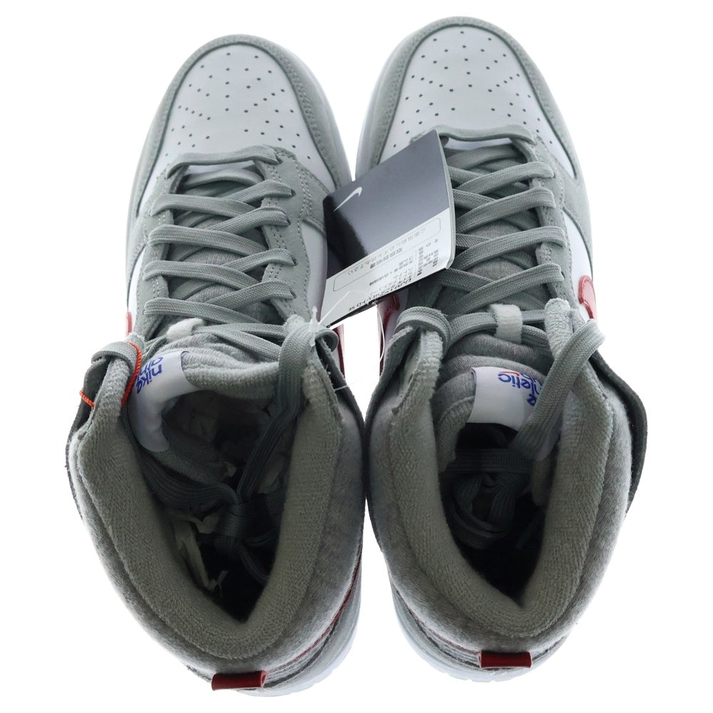 NIKE(ナイキ) DUNK HIGH Athletic Club ダンク アスレチッククラブ ハイカットスニーカー グレー/レッド US9/27cm DJ6152-001