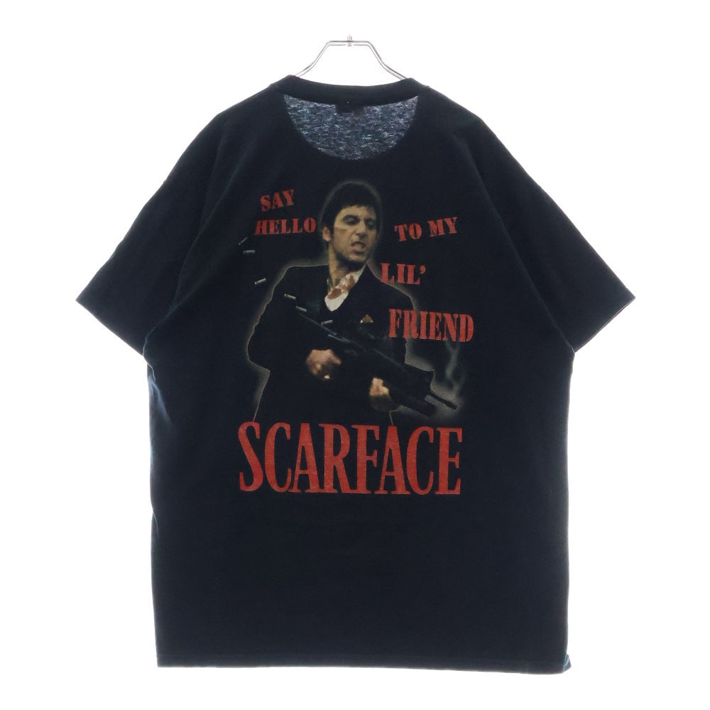 VINTAGE(ヴィンテージ) 00S VINTEGE SCARFACE スカーフェイス 両面プリント半袖Tシャツ カットソー ヴィンテージ ブラック