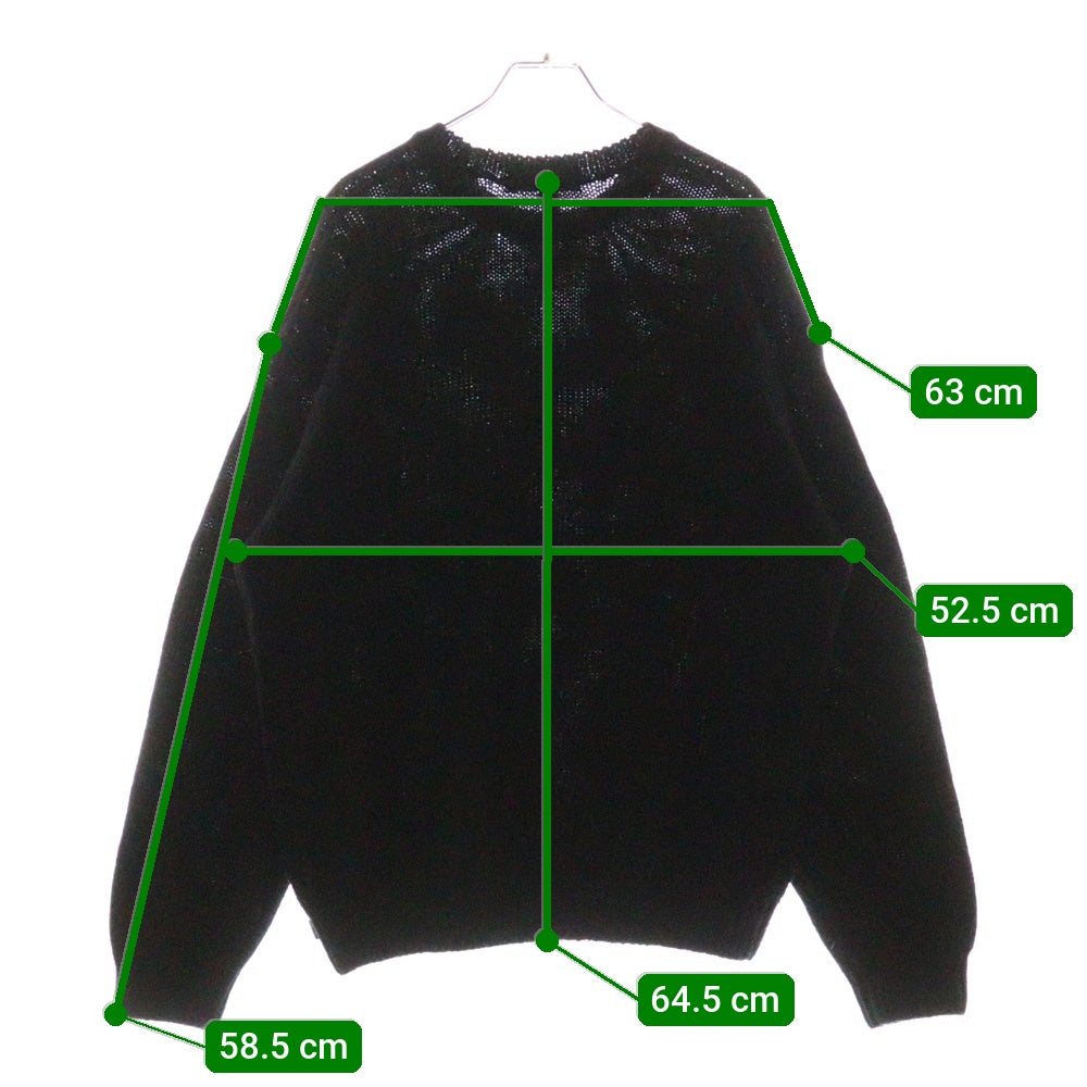 SUPREME(シュプリーム) 25SS Contrast Logo Sweaterコントラスト ロゴ ニット セーター ブラック