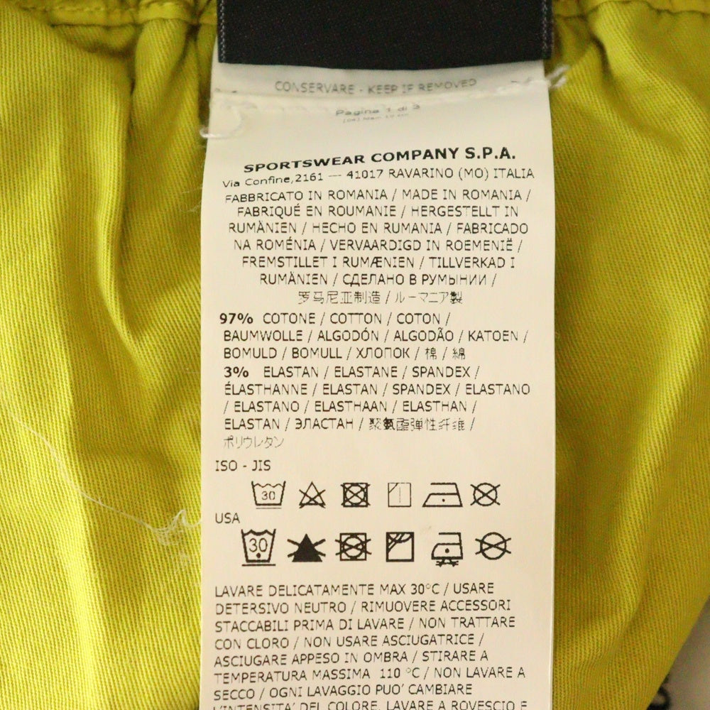 STONE ISLAND(ストーンアイランド) ロゴワッペン付 イージーカーゴパンツ イエロー 701532203