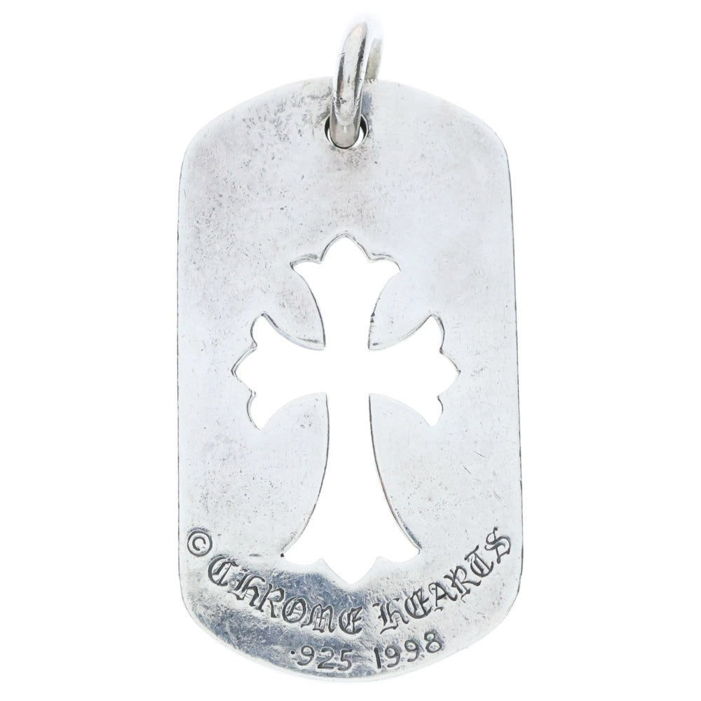 CHROME HEARTS(クロムハーツ) D TAG SML CO CRS カットアウトクロスドッグタグ スモール ペンダントトップ シルバー BCA242
