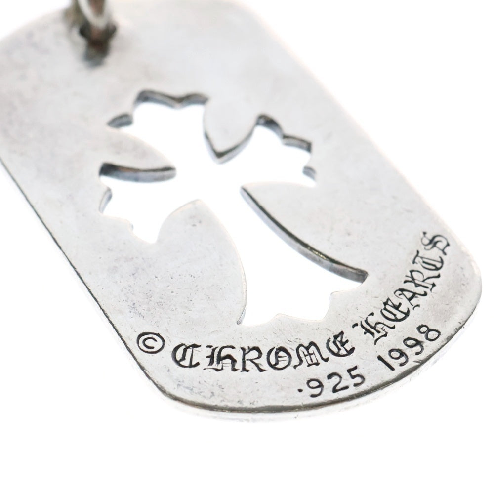 CHROME HEARTS(クロムハーツ) D TAG SML CO CRS カットアウトクロスドッグタグ スモール ペンダントトップ シルバー BCA242