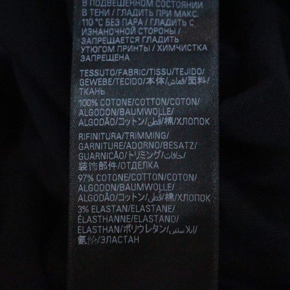 BALENCIAGA(バレンシアガ) フロントロゴプリント 半袖Tシャツ カットソー ブラック 787349 TRVU5