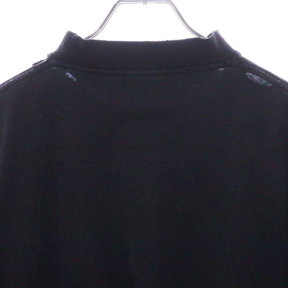 BALENCIAGA(バレンシアガ) フロントロゴプリント ダメージ加工 半袖Tシャツ カットソー ブラック 787349 TRVS8