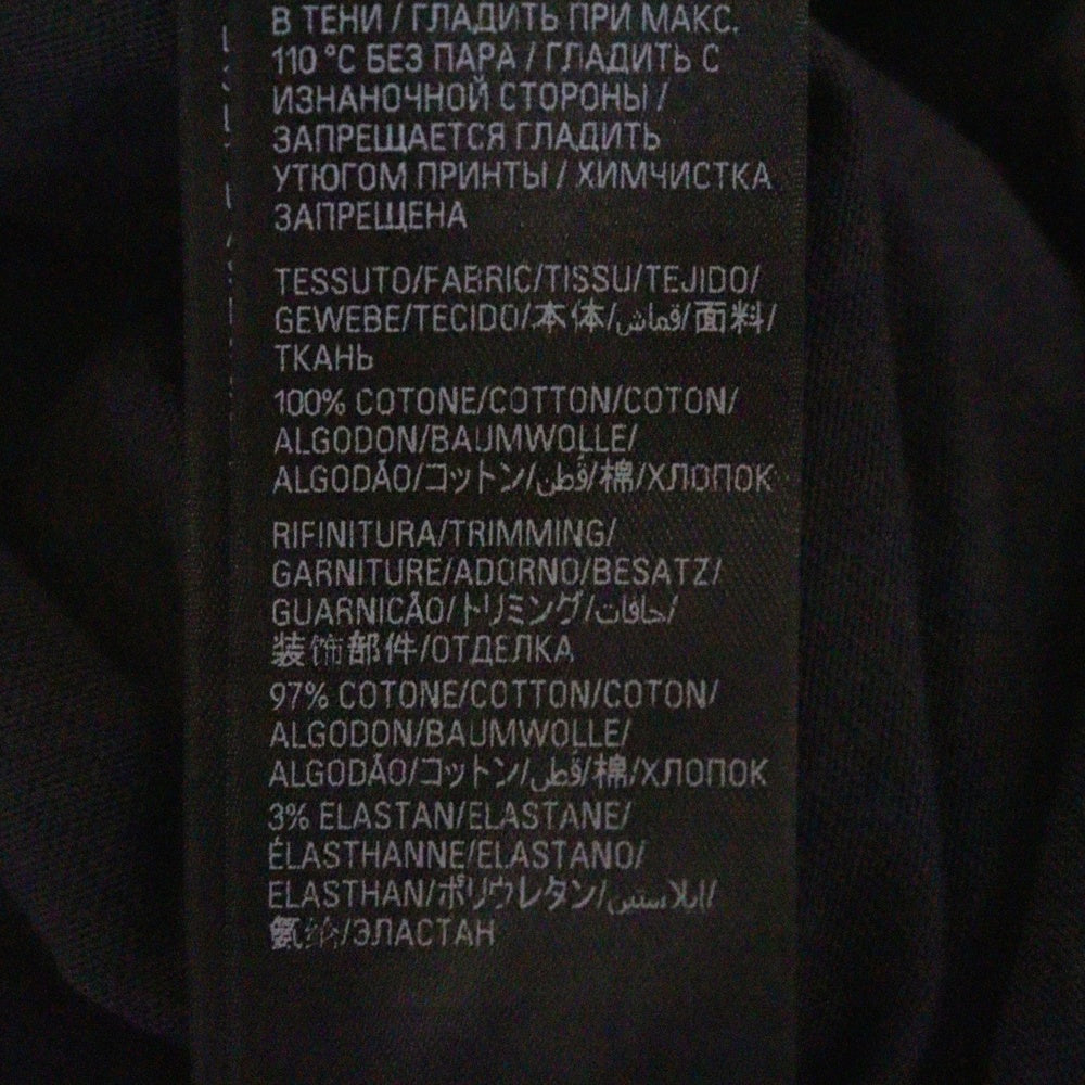 BALENCIAGA(バレンシアガ) フロントロゴプリント ダメージ加工 半袖Tシャツ カットソー ブラック 787349 TRVS8
