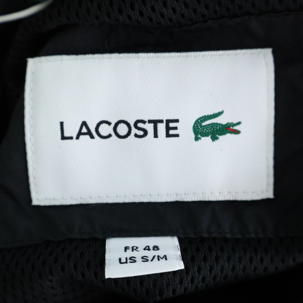 LACOSTE(ラコステ) ロゴ刺繍 ベーシックトラックジャケット ブラック BH2597
