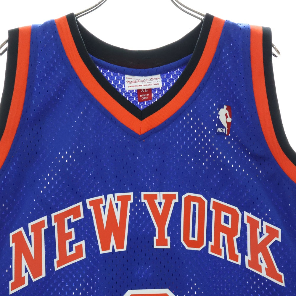 Mitchell&Ness(ミッチェル アンド ネス) NEW YORK KNICKS Sprewell ニューヨークニックス ラトレルスプリーウェル ユニフォーム メッシュタンクトップ ブルー