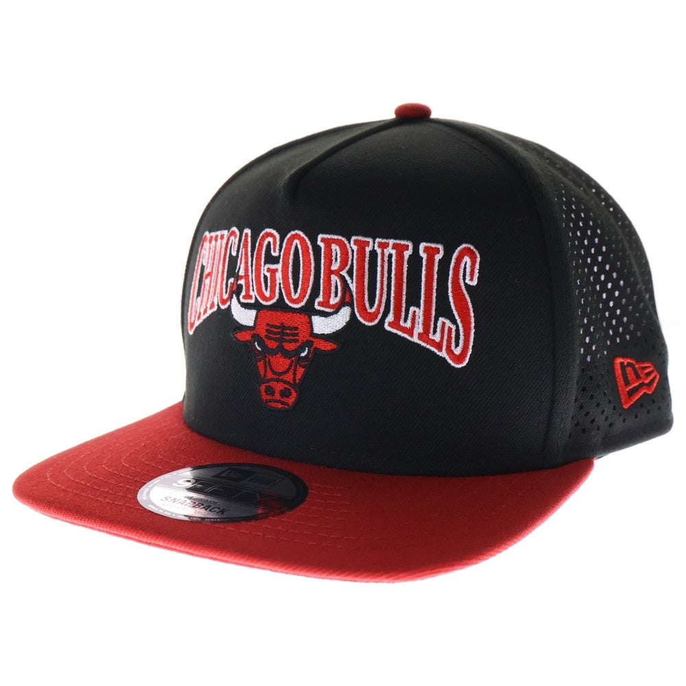 Mitchell&Ness(ミッチェル アンド ネス) CHICAGO BULLS シカゴブルズ スナップバック キャップ 帽子 ブラック/レッド