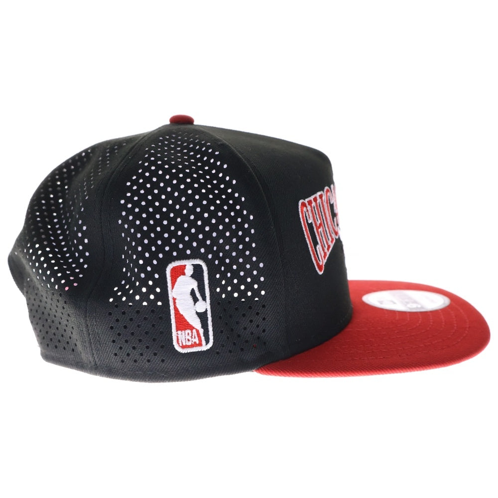 Mitchell&Ness(ミッチェル アンド ネス) CHICAGO BULLS シカゴブルズ スナップバック キャップ 帽子 ブラック/レッド
