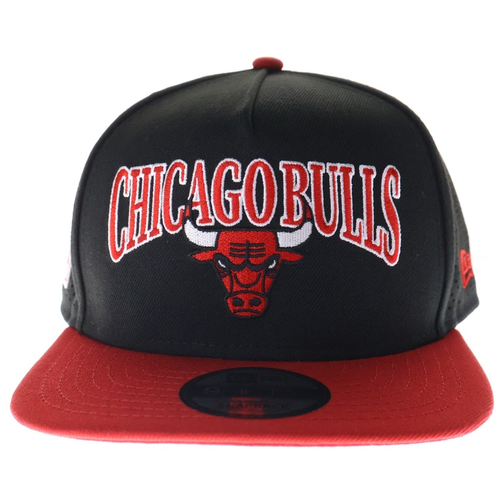 Mitchell&Ness(ミッチェル アンド ネス) CHICAGO BULLS シカゴブルズ スナップバック キャップ 帽子 ブラック/レッド