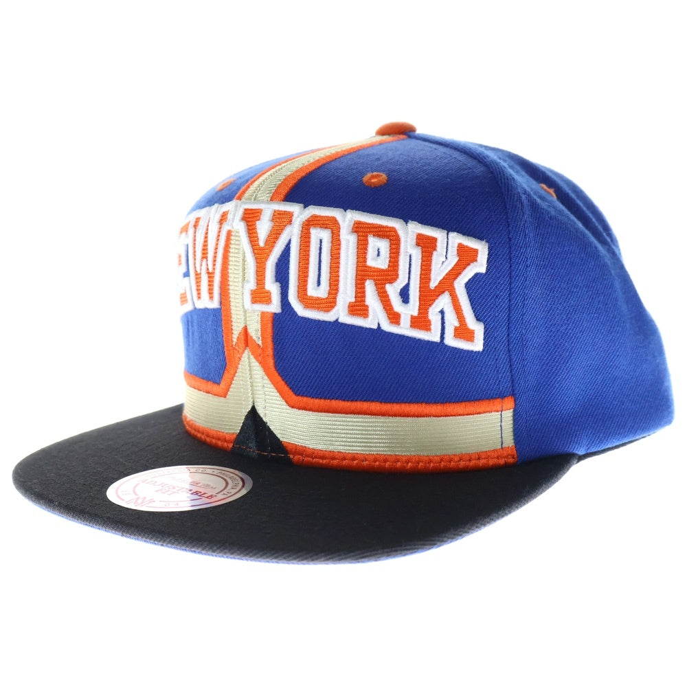 Mitchell&Ness(ミッチェル アンド ネス) NEW YORK KNICKS ニューヨークニックス スナップバック キャップ 帽子 ブルー