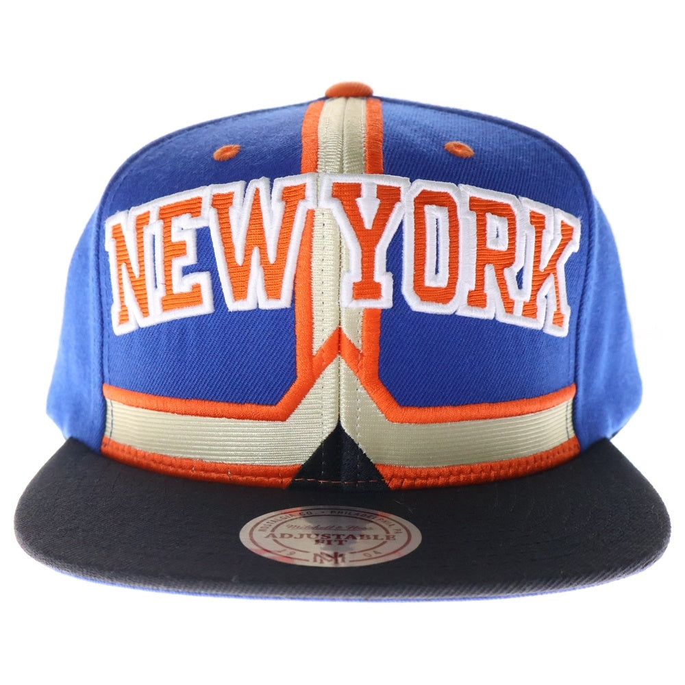 Mitchell&Ness(ミッチェル アンド ネス) NEW YORK KNICKS ニューヨークニックス スナップバック キャップ 帽子 ブルー