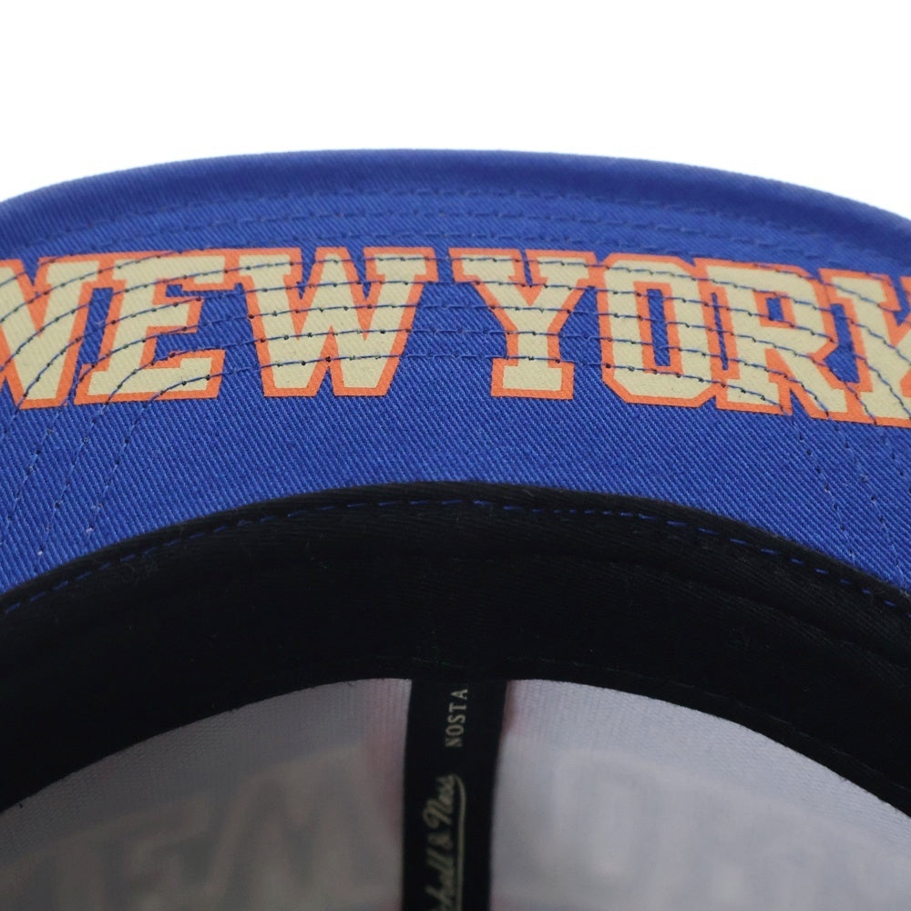 Mitchell&Ness(ミッチェル アンド ネス) NEW YORK KNICKS ニューヨークニックス スナップバック キャップ 帽子 ブルー