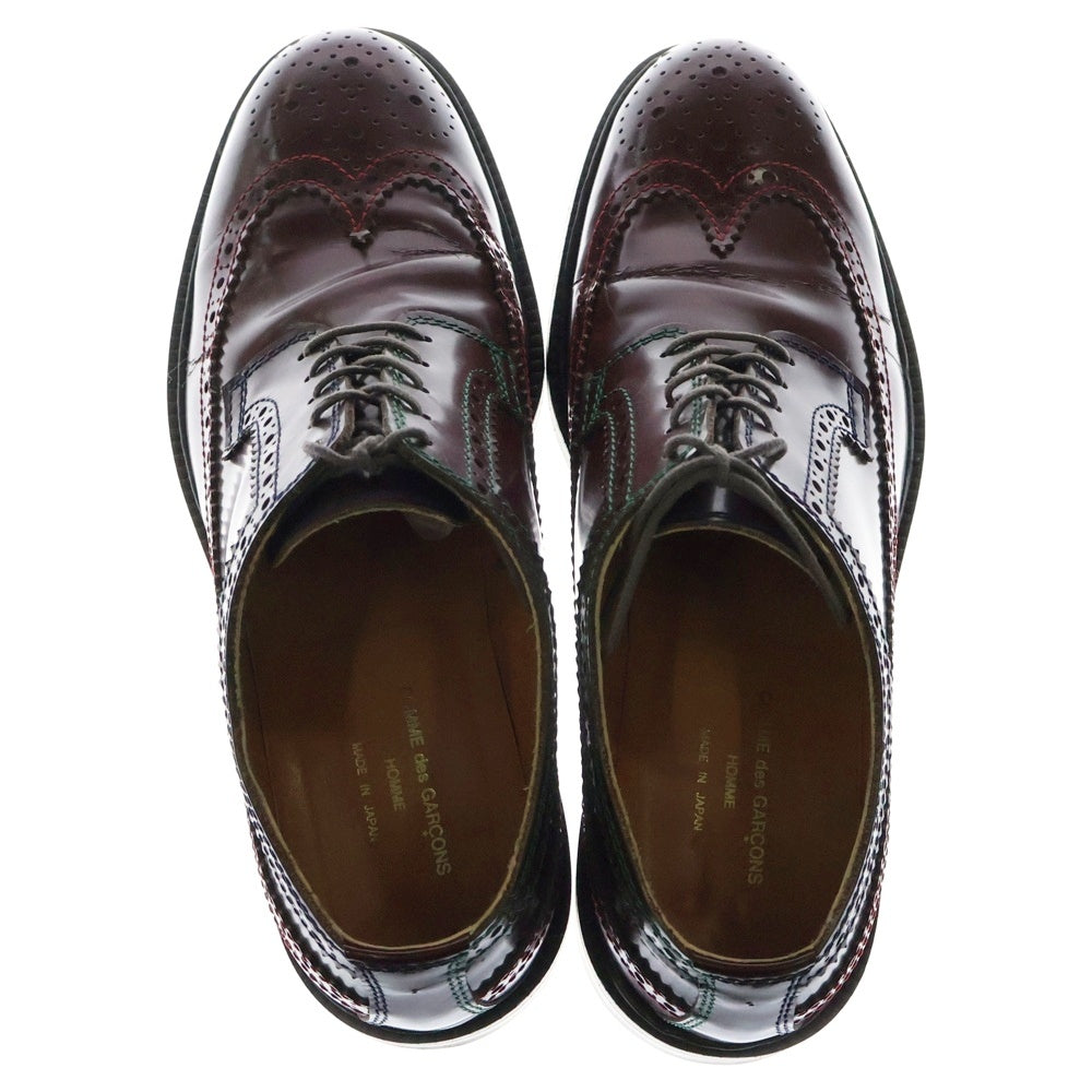 COMME des GARCONS HOMME(コムデギャルソンオム) ウィングチップ レザーシューズ ドレスシューズ レッド