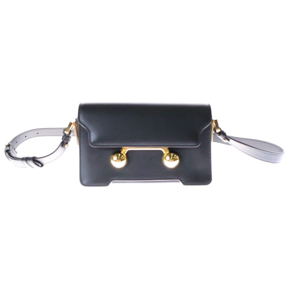 MARNI(マルニ) Trunkaroo トランカルー レザー ミニショルダーバッグ ブラック レディース