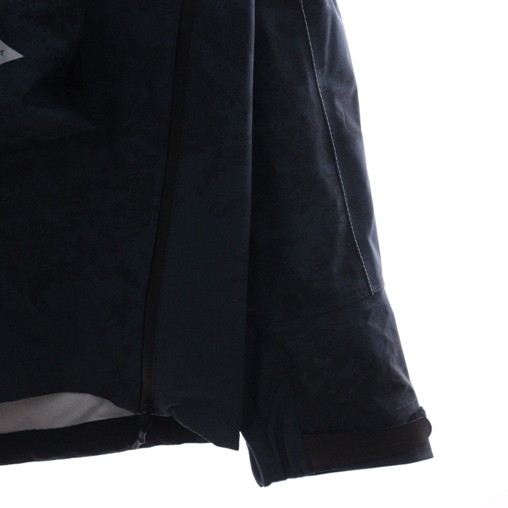 and wander(アンドワンダー) printed PERTEX SHIELD rain jacket シールド レインジャケット マウンテンパーカー ネイビー 574-5111001