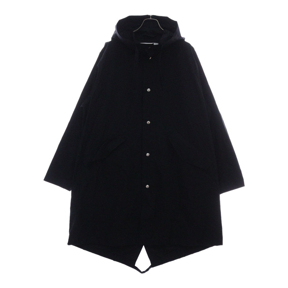 JIL SANDER(ジルサンダー) バックロゴプリント フード付き モッズコート ジャケット ブラック J23AA0008 J45070