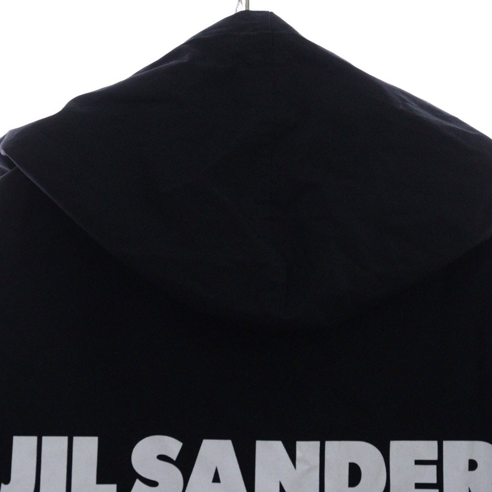 JIL SANDER(ジルサンダー) バックロゴプリント フード付き モッズコート ジャケット ブラック J23AA0008 J45070