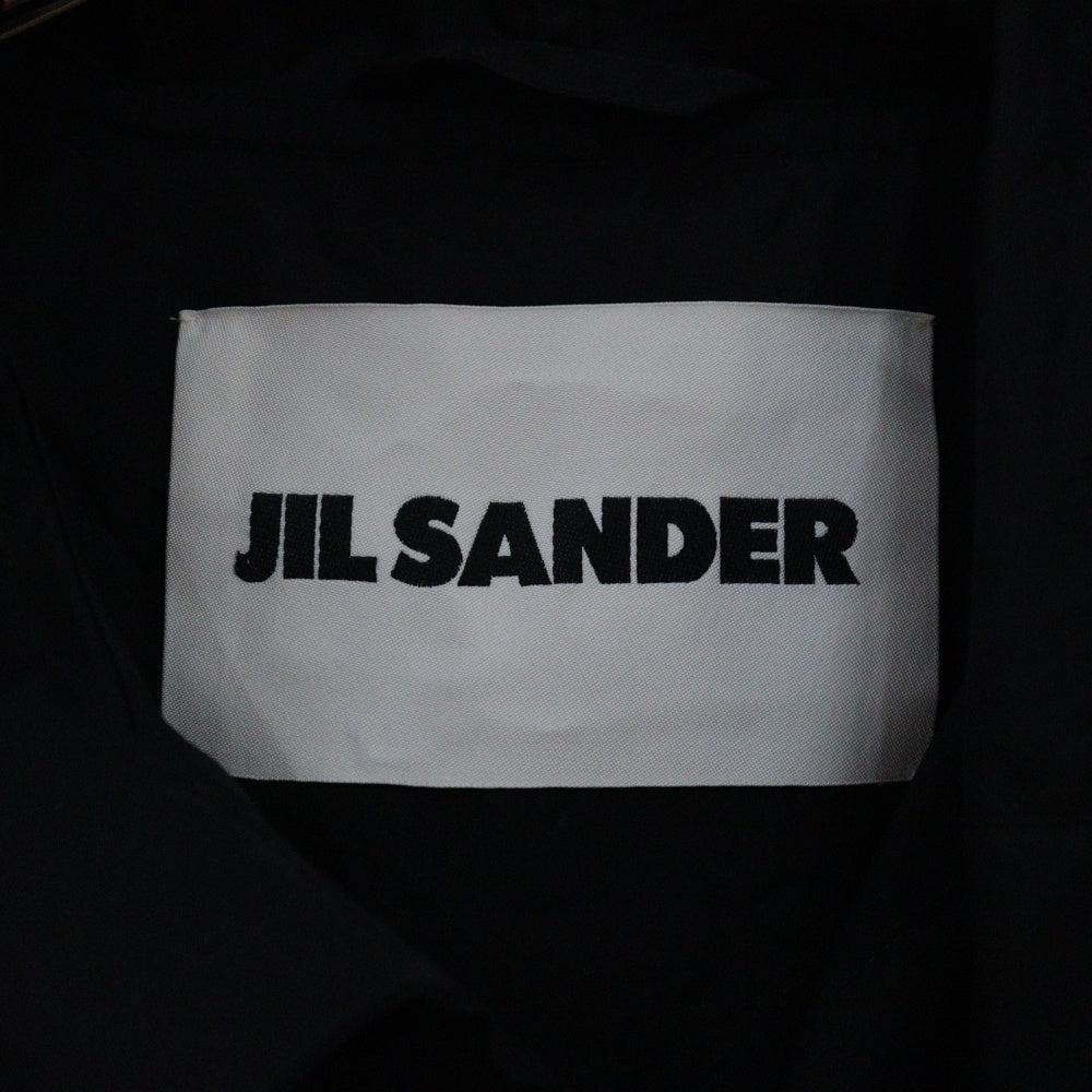 JIL SANDER(ジルサンダー) バックロゴプリント フード付き モッズコート ジャケット ブラック J23AA0008 J45070