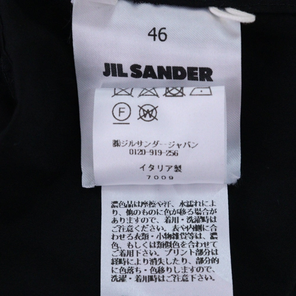 JIL SANDER(ジルサンダー) バックロゴプリント フード付き モッズコート ジャケット ブラック J23AA0008 J45070