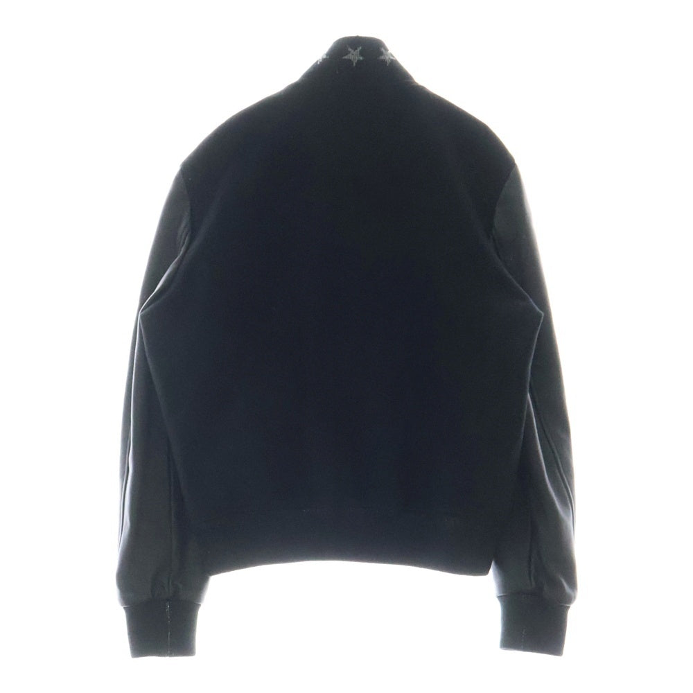 SAINT LAURENT PARIS(サンローランパリ) TEDDY JACKET スタージャガード ネック テディ スタジャン ジャケット ブラック 455208 Y180W