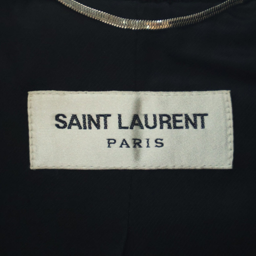 SAINT LAURENT PARIS(サンローランパリ) TEDDY JACKET スタージャガード ネック テディ スタジャン ジャケット ブラック 455208 Y180W