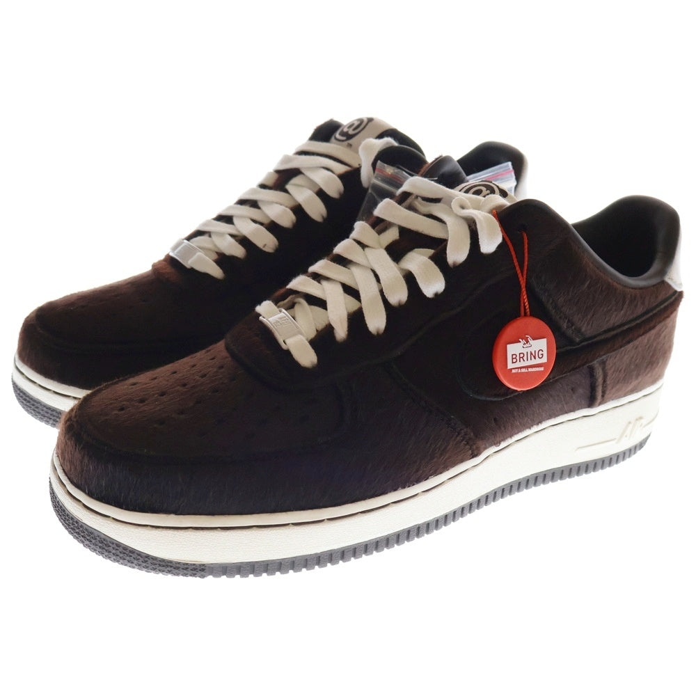 NIKE(ナイキ) 【観賞用 2011年製】AIR FORCE 1 LOW PRM TZ BE@RBRICK Brown エアフォース1 プレミアム ローカットスニーカー ベアブリック US10/28cm 512518-220