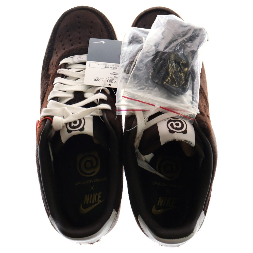 NIKE(ナイキ) 【観賞用 2011年製】AIR FORCE 1 LOW PRM TZ BE@RBRICK Brown エアフォース1 プレミアム ローカットスニーカー ベアブリック US10/28cm 512518-220