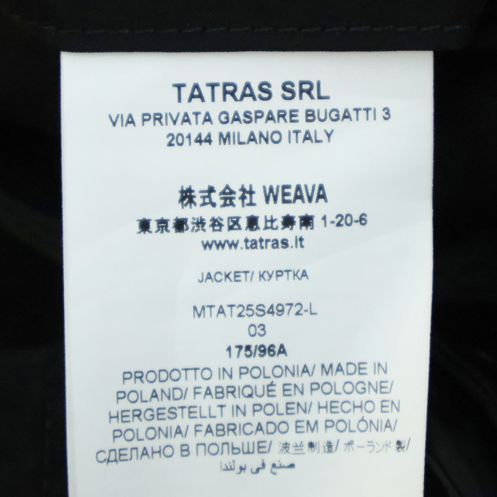 TATRAS(タトラス) PODEGA ポデガ ナイロン シャツジャケット ブラック MTAT25S4972-L