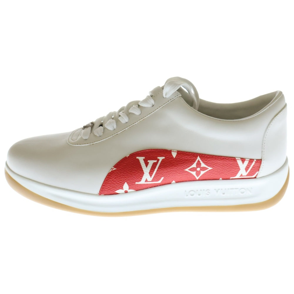 LOUIS VUITTON(ルイヴィトン) 17AW ×SUPREME LV SPORT SNEAKER スポーツスニーカー モノグラム レザーシューズ ホワイト/レッド 1A3EQ5