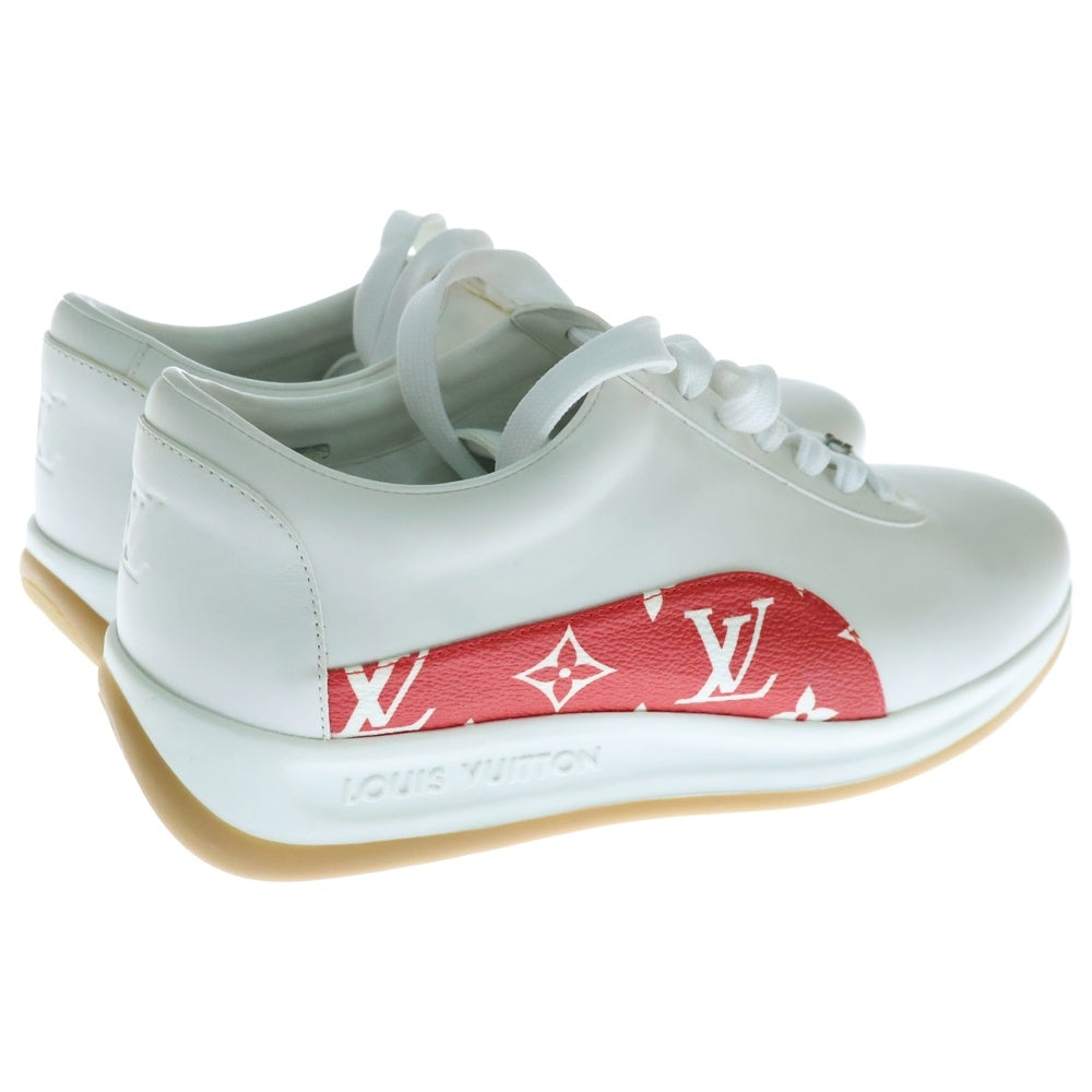 LOUIS VUITTON(ルイヴィトン) 17AW ×SUPREME LV SPORT SNEAKER スポーツスニーカー モノグラム レザーシューズ ホワイト/レッド 1A3EQ5