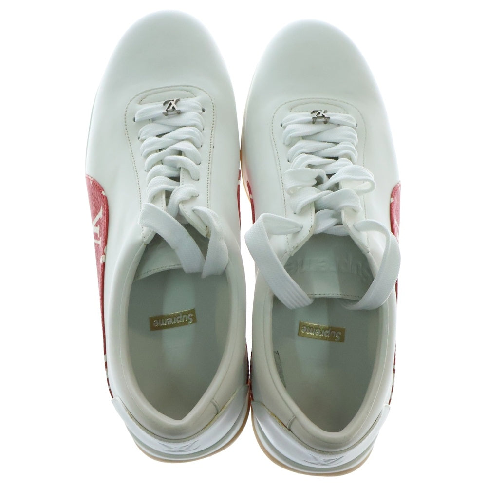LOUIS VUITTON(ルイヴィトン) 17AW ×SUPREME LV SPORT SNEAKER スポーツスニーカー モノグラム レザーシューズ ホワイト/レッド 1A3EQ5