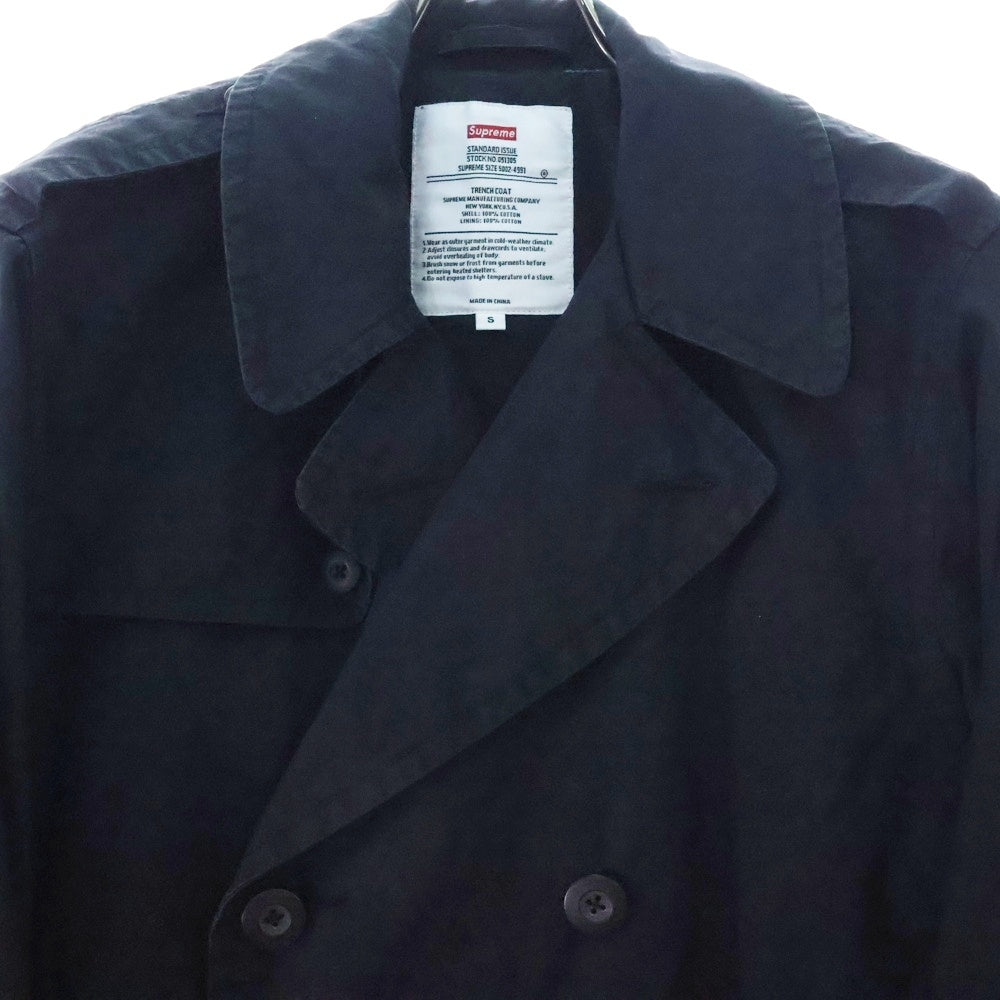 SUPREME(シュプリーム) 20SS Military Trench Coat ミリタリートレンチコート ブラック