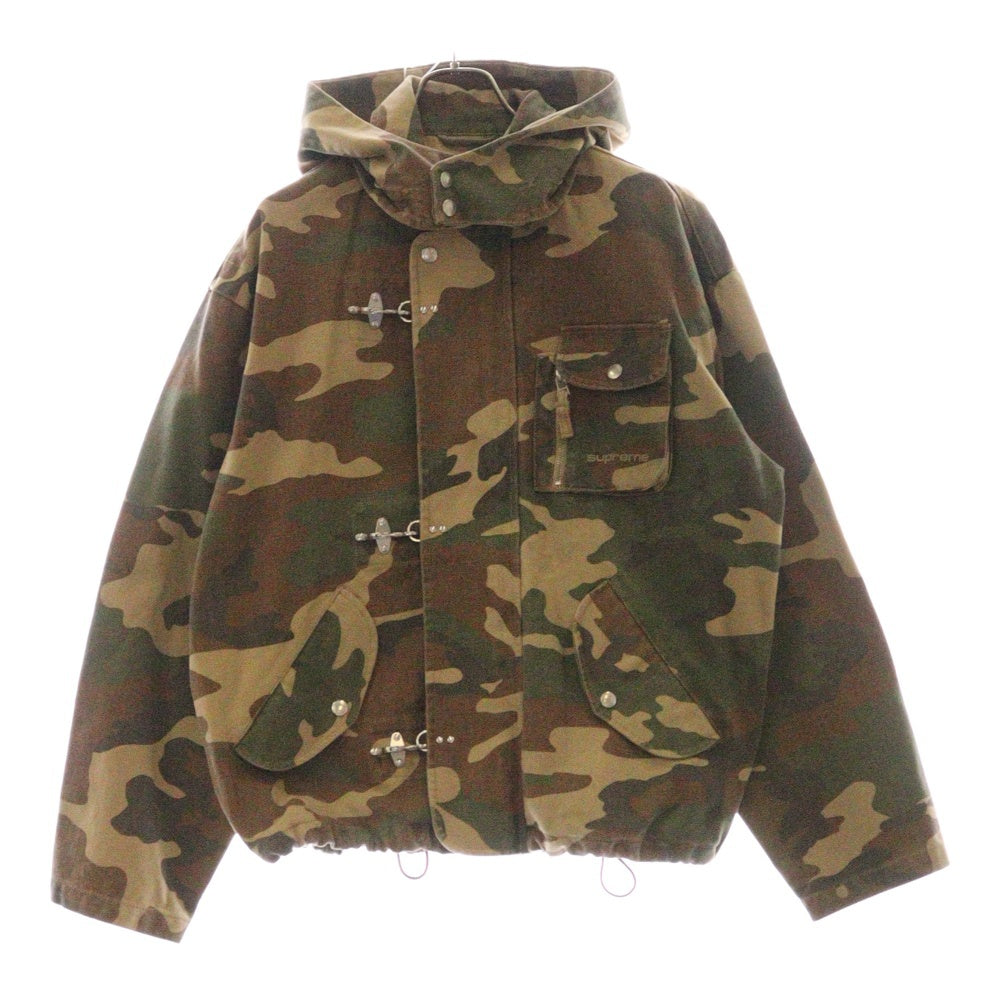 SUPREME(シュプリーム) 23SS Canvas Clip Jacket キャンバス クリップ フーデッド ジャケット 迷彩柄 カーキ