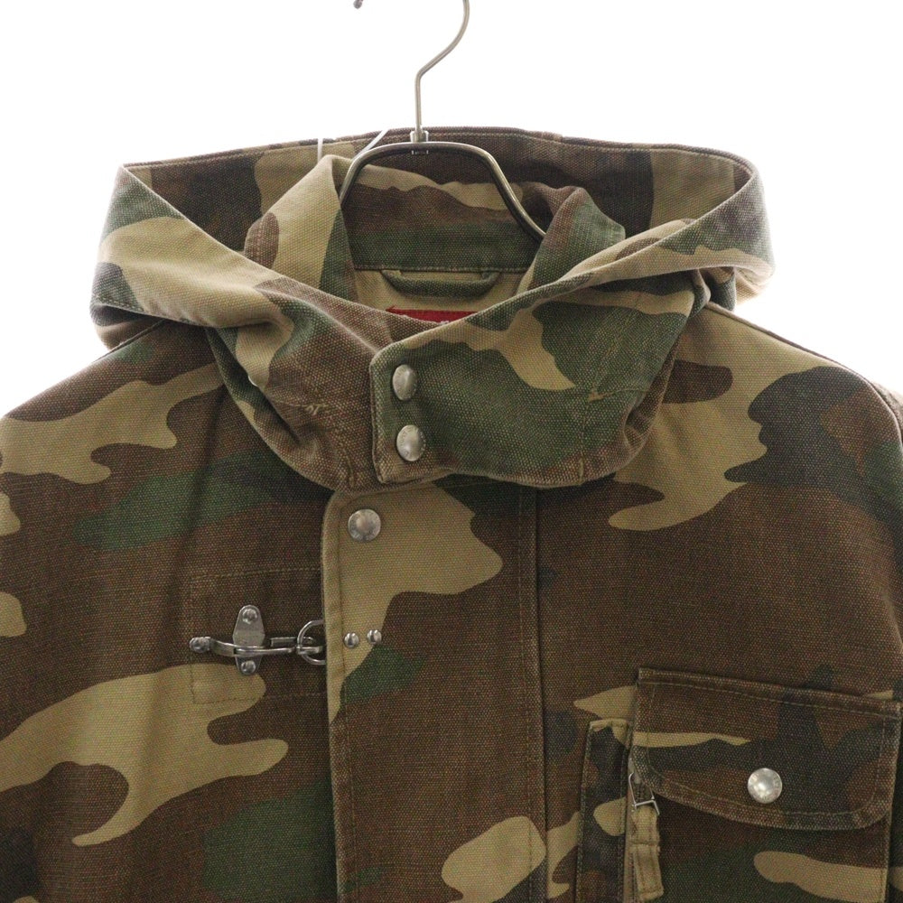 SUPREME(シュプリーム) 23SS Canvas Clip Jacket キャンバス クリップ フーデッド ジャケット 迷彩柄 カーキ