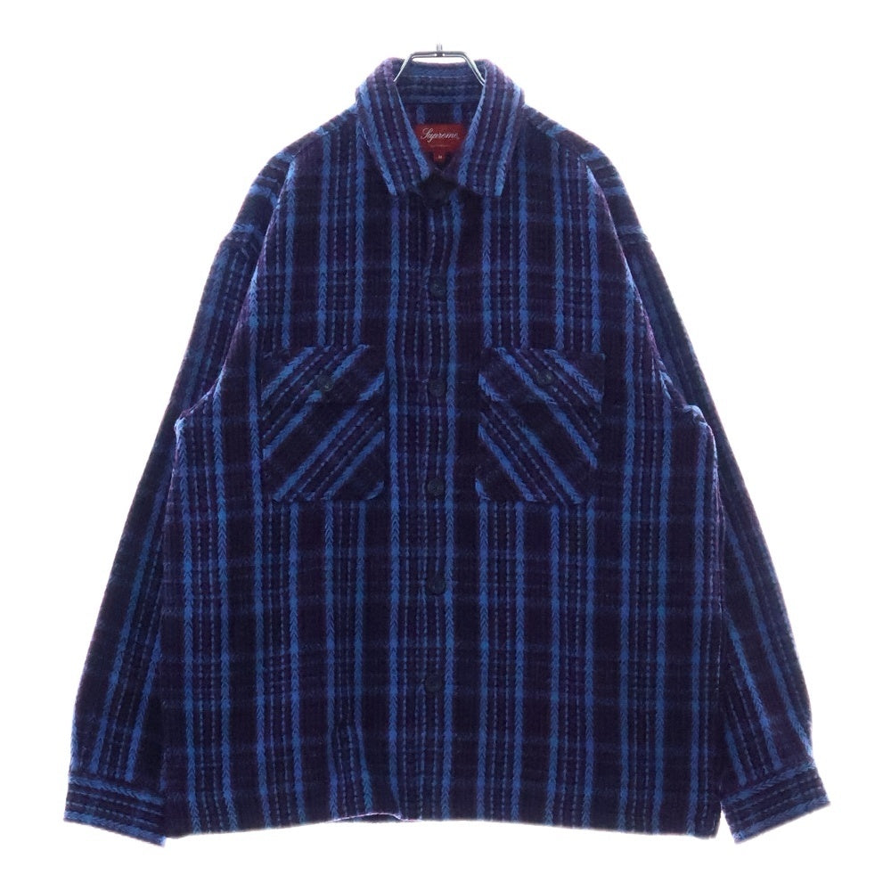 SUPREME(シュプリーム) 22AW Supreme Heavy Flannel Shirt ヘビー フランネル 長袖シャツ ジャケット パープル
