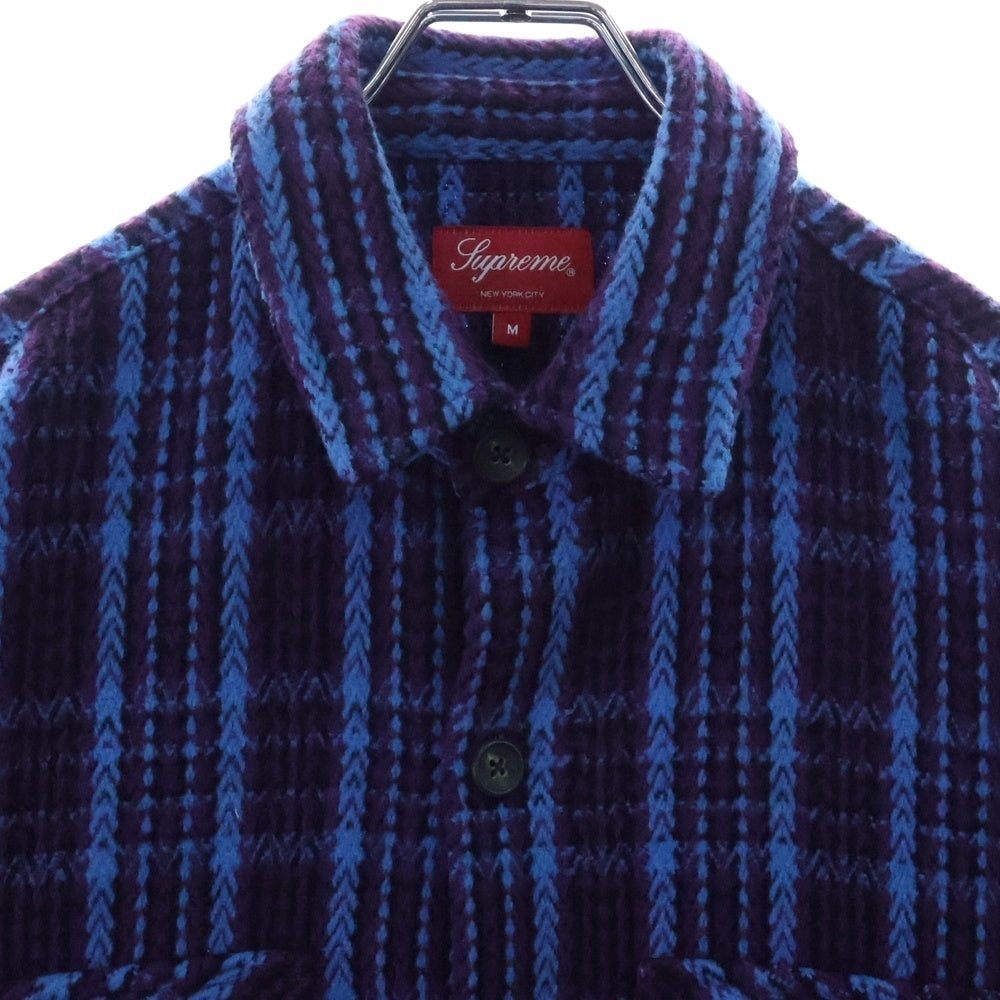 SUPREME(シュプリーム) 22AW Supreme Heavy Flannel Shirt ヘビー フランネル 長袖シャツ ジャケット パープル
