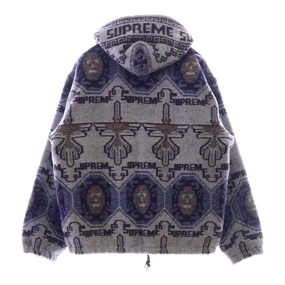 SUPREME(シュプリーム) 22AW Supreme Woven Hooded Jacket ウーブンフーデッドジャケット ジップアップパーカー パープル